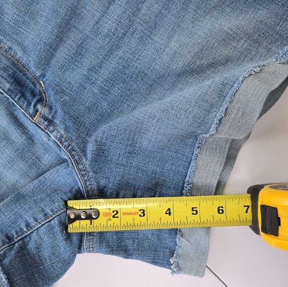 Sonoma Blue Jean Shorts with Cuffed Hem -Size 18 - Picture 7 of 8